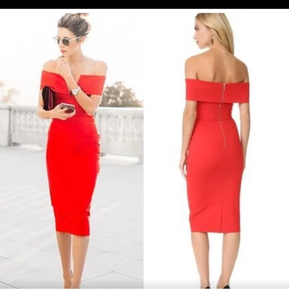 Nicholas Dresses | N Nicholas Red Dress Saks New | Color: Red | Size: 4 | Johnnyno_5'S Closet